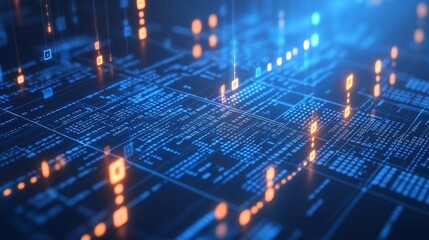 Digital Nova: An Explosion of Information in the Binary Universe.Concept of digital transformation, technological innovation, data explosion, virtual reality, and the future of technology.