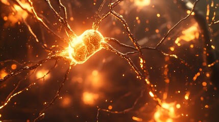 Poster - Digital visualization of fearless AI pathways, forming a web of intelligence with bright, high-contrast elements, 4k resolution
