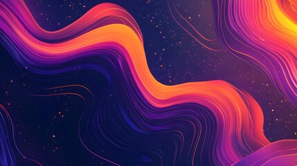Aufkleber - Fun and dynamic abstract background with swirling lines and cheerful colors, creating a lively and kind vibe, 4k resolution