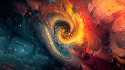 Aufkleber - High-energy abstract background with dynamic shapes and bold colors, capturing a humorous and friendly mood, 4k resolution