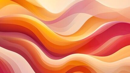Poster - Warm and friendly abstract background with soft lines and cozy color tones, creating a gentle, inviting feel, 4k resolution