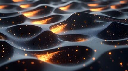 Poster - Abstract design of a layered ML model with glowing pathways and dots, emphasizing its learning capabilities, 4k resolution