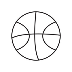 Poster - Basketball flat simple vector symbols illustration.