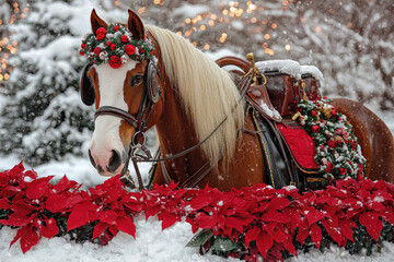 Poster - Christmas Horse