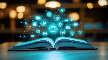 Poster - Digital Knowledge and Technology Concept Illustration