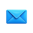 © Andrii - Blue mail icon isolated on a transparent background. PNG file.