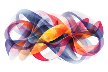 Poster - Vibrant Abstract Waves of Colorful Flowing Patterns
