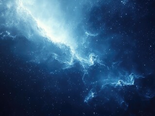 Blue White Galaxy Space