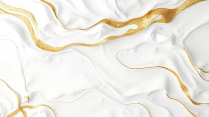 Wall Mural - Elegant and luxurious abstract white and gold background, artistic, luxury, delicate