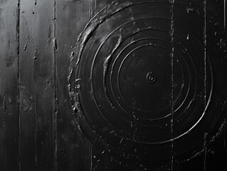 Black and White Circular Object