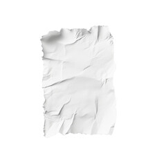 Wall Mural - crumpled white paper on a plain background