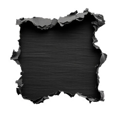 Wall Mural - torn black paper showing textured surface