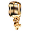 © Maestro - Vintage gold microphone in studio