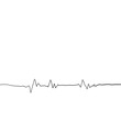 © Olga - Heartbeat line on transparent background