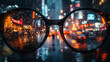 © Olga - Rainy Day Cityscape Through Stylish Glasses