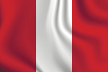 Flag of Peru. Peruvian national symbol in official colors. Template icon. Abstract vector background