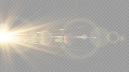 Wall Mural - vector transparent sunlight special lens flare light effect. stock royalty free vector illustration.
