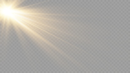 Wall Mural - vector transparent sunlight special lens flare light effect. stock royalty free vector illustration.