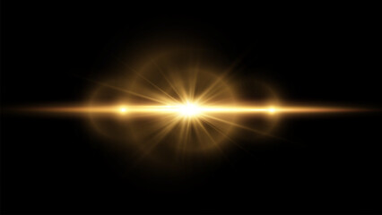 Wall Mural - light flare, glowing light explodes. light ray. shining sun, bright flash. special lens flare light 