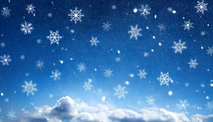 Wall Mural - blue christmas background