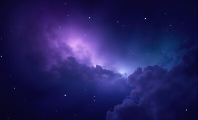 Wall Mural - starry night sky cosmic background