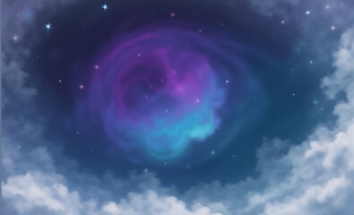 Wall Mural - space galaxy background