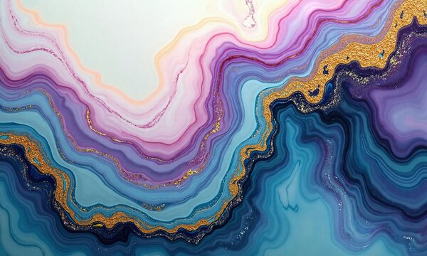 Abstract fluid art marble texture