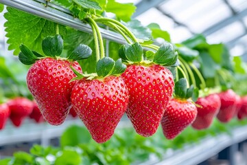 Poster - technology in agriculture, stock concepts, and farmer use a robot assistant to detect weeds, spray c