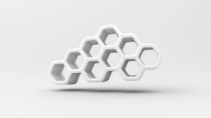 Poster - graphene, superconductivity, or a futuristic background can all be represented using this 3d illustr