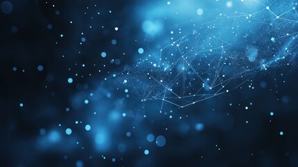 Poster - Abstract Blue Network