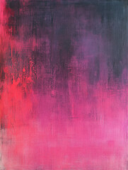 Wall Mural - Bold gradient blend of pink and black with textured brushstrokes, creating a moody and contemporary backdrop.