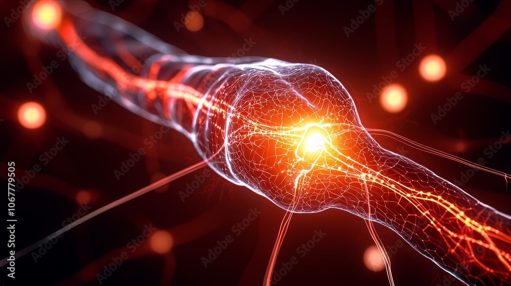 Tooth Nerve System Tooth nerve system, digital health scan overlay, realistic texture ...