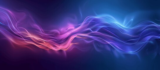 Futuristic Neon Wave Gradient Background
