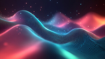 futuristic abstract image depicting digital data flows and binary code, representing technology, information processing, and advanced data systems