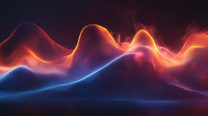 futuristic abstract image depicting digital data flows and binary code, representing technology, information processing, and advanced data systems