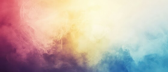 Poster - Explore the subtle beauty of a winter-inspired abstract rainbow gradient with free copy space