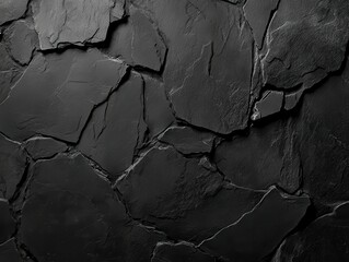 Poster - Explore the beauty of simple slate texture backgrounds with subtle shadows for design
