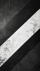 Poster - Create stunning minimalist art with black and white diagonal stripes featuring a central white band