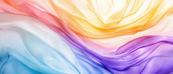 Poster - Create stunning visuals with a subtle rainbow gradient and soft transitions in design