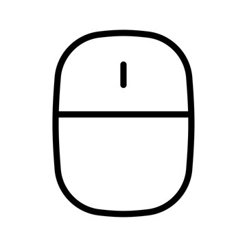 Mouse icon Outline set in black and white color