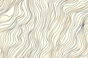 Poster - Simple Seamless Pattern with Subtle Curves and Lines