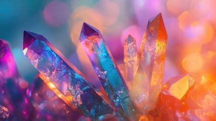 Poster - Vibrant Collection of Colorful Crystal Shards
