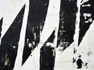 Poster - Abstract High Contrast Art with Irregular Patterns