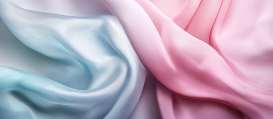 Poster - Abstract Silk Fabric with Pastel Colors