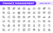 © artnazu - Finance Management Icon Set. Professional and sleek icons for budgeting, expense tracking, and investment management, ideal for finance apps, tools, and platforms.