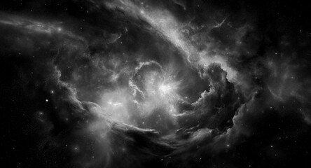 Wall Mural - black space galaxy background