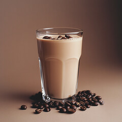 Wall Mural - cup of coffee with beans