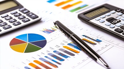 Poster - Modern Financial Planning Setup with Tools