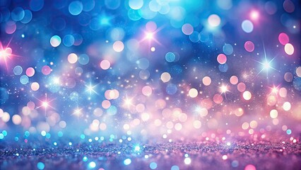 Wall Mural - Magical pink blue bokeh background with sparkling lights, bokeh, magical, pink, blue, background, sparkling lights