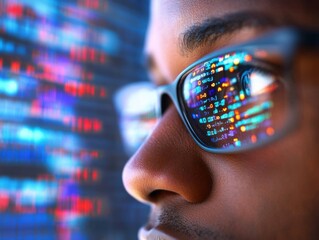 Poster - Focused Software Engineer Working on Computer Code